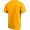 Fanatics Branded Men's Gold Nashville Predators Team Logo Lockup T-Shirt - Image 4 of 4