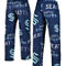 Concepts Sport Men's Deep Sea Blue Seattle Kraken Windfall Allover Microfleece Pajama Pants - Image 1 of 4