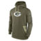 Men's Nike Olive Green Bay Packers 2022 Salute to Service Therma Performance Pullover Hoodie - Image 3 of 4