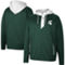 Colosseum Men's Green Michigan State Spartans Luge 3.0 Quarter-Zip Hoodie - Image 1 of 4