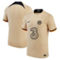 Nike Men's Gold Chelsea 2022/23 Third Replica Jersey - Image 2 of 4