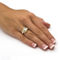 Marquise-Cut Cubic Zirconia Engagement Anniversary Ring 1.03 TCW in Gold-Plated - Image 3 of 5