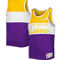 Mitchell & Ness Youth Purple/Gold Los Angeles Lakers Hardwood Classics Special Script Tank Top - Image 2 of 4