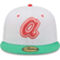 New Era Men's White/Green Atlanta Braves 1972 MLB All-Star Game Watermelon Lolli 59FIFTY Fitted Hat - Image 3 of 4