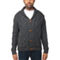 Men's Shawl Collar Cable Knit Cardigan Sweater With Sherpa Lining - Image 3 of 3
