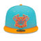 New Era Men's Blue/Orange Atlanta Braves Vice Highlighter 59FIFTY Fitted Hat - Image 3 of 4