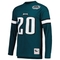 Mitchell & Ness Men's Brian Dawkins Midnight Green Philadelphia Eagles Retired Player Name & Number Long Sleeve Top - Image 3 of 4