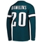 Mitchell & Ness Men's Brian Dawkins Midnight Green Philadelphia Eagles Retired Player Name & Number Long Sleeve Top - Image 4 of 4
