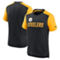 Nike Men's Heathered Black/Heathered Gold Color Block Team Name T-Shirt - Image 1 of 4
