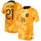 Nike Men's Frenkie de Jong Orange Netherlands National Team 2022/23 Home Vapor Match Authentic Player Jersey - Image 1 of 4