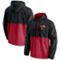 Fanatics Branded Men's Black/Red Miami Heat Anorak Block Party Windbreaker Half-Zip Hoodie Jacket - Image 1 of 4
