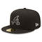 New Era Men's Atlanta Braves Black on Black Dub 59FIFTY Fitted Hat - Image 1 of 4