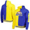 Mitchell & Ness Men's Gold/Royal Denver Nuggets Hardwood Classics Split Pullover Hoodie - Image 2 of 4
