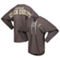 Fanatics Branded Women's Charcoal Vegas Golden Knights Spirit Lace-Up V-Neck Long Sleeve Jersey T-Shirt - Image 1 of 4