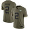 Nike Men's Zach Wilson Olive New York Jets 2022 Salute To Service Limited Jersey - Image 1 of 4