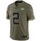 Nike Men's Zach Wilson Olive New York Jets 2022 Salute To Service Limited Jersey - Image 3 of 4