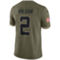 Nike Men's Zach Wilson Olive New York Jets 2022 Salute To Service Limited Jersey - Image 4 of 4