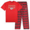 Concepts Sport Men's Red/Black Kansas City Chiefs Big & Tall Flannel Sleep Set - Image 1 of 4