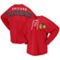 Fanatics Branded Women's Red Chicago Blackhawks Spirit Lace-Up V-Neck Long Sleeve Jersey T-Shirt - Image 1 of 4