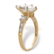 PalmBeach 2.56 Cttw. 10k Yellow Gold Marquise-Cut Cubic Zirconia Engagement Ring - Image 2 of 5
