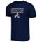 Concepts Sport Men's Navy/Red Atlanta Braves Badge T-Shirt & Pants Sleep Set - Image 3 of 4