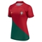 Nike Women's Red Portugal National Team 2022/23 Home Breathe Stadium Replica Blank Jersey - Image 3 of 4