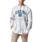 League Collegiate Wear Men's White/Silver North Carolina Tar Heels Classic Arch Dye Terry Pullover Sweatshirt - Image 1 of 2