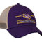 The Game Men's Purple LSU Tigers Logo Bar Trucker Adjustable Hat - Image 4 of 4