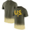 Nike Men's Olive Army Black Knights 1st Armored Division Old Ironsides Rivalry Splatter T-Shirt - Image 1 of 4