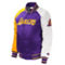 Starter Youth Purple Los Angeles Lakers Raglan Full-Snap Varsity Jacket - Image 3 of 4