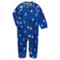 NBA Exclusive Collection Newborn & Infant Royal Philadelphia 76ers Zip-Up Raglan Jumper Pajamas - Image 1 of 2