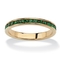Simulated Birthstone Stackable Eternity Band in Gold-Plated - Image 1 of 5