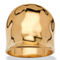 Concave Cigar Band Ring 18k Gold Plated - Image 1 of 5