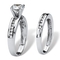 PalmBeach 2 Piece 1.91 TCW Round Cubic Zirconia Bridal Ring Set in 10k White Gold - Image 2 of 5
