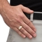 PalmBeach Men's 1/2 Cttw. Solid 10k Yellow Gold Diamond Brushed Matte Grid Ring - Image 3 of 5
