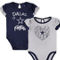 Outerstuff Newborn & Infant Navy/Gray Dallas Cowboys Two-Pack Too Much Love Bodysuit Set - Image 2 of 4