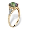 3.50 TCW Genuine Oval-Cut Mytic Fire Topaz and Diamond Accented Ring in 10k Gold - Image 2 of 5