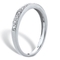 Diamond Accent Single Row Ring Band in Platinum-plated Sterling Silver - Image 2 of 5