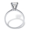 2 TCW Round Cubic Zirconia Solitaire Engagement Anniversary Ring in Sterling Silver - Image 2 of 5