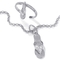 PalmBeach Diamond Accent Platinum-plated Silver Flip-Flop Anklet Set - Image 1 of 4