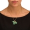 PalmBeach Green Jade 14k Gold Lucky Elephant Charm Pendant - Image 3 of 4