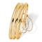 Three-Piece Set of Bangle Bracelets in Gold-Plated Sterling Silver - Image 1 of 4
