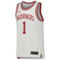 Nike Men's #1 White Arkansas Razorbacks Replica Basketball Jersey - Image 3 of 4