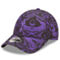 New Era Men's Black/Purple Tottenham Hotspur Allover Print 9FORTY Adjustable Hat - Image 2 of 4
