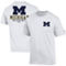 Champion Men's White Michigan Wolverines Stack 2-Hit T-Shirt - Image 1 of 4