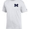 Champion Men's White Michigan Wolverines Stack 2-Hit T-Shirt - Image 3 of 4