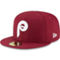 New Era Men's Maroon Philadelphia Phillies Cooperstown Collection Wool 59FIFTY Fitted Hat - Image 1 of 4