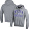 Champion Men's Heather Gray TCU Horned Frogs High Motor Pullover Hoodie - Image 1 of 4
