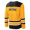 Starter Men's Gold/Black Boston Bruins Cross Check Jersey V-Neck Long Sleeve T-Shirt - Image 4 of 4
