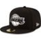 New Era Men's Black Los Angeles Lakers Black & White Logo 59FIFTY Fitted Hat - Image 1 of 4
